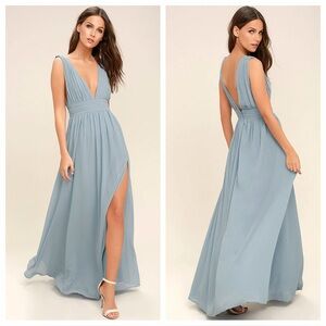 Lulus Heavenly Hues Light Blue Maxi Dress